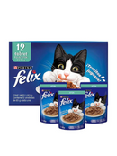 Felix Adulto Alimento Húmedo (caja con 12 sobres)